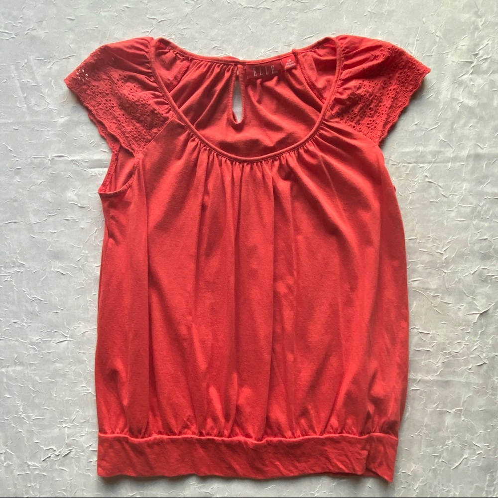 Elle Orange Top